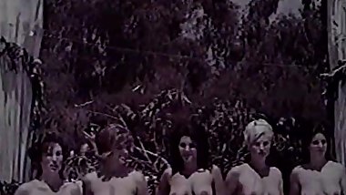 Sexy Looking Girl Swimming and Has Fun (1960s Vintage)