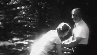 Stunning Bitch Has Fun in the Forest (1930s Vintage)