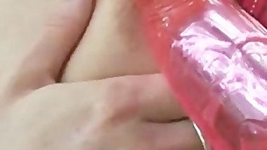 Blonde girl on a swing