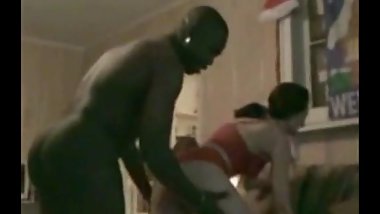 Amateur Cums Hard on Black Cock