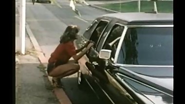 Female hitchhiker gets limo ride