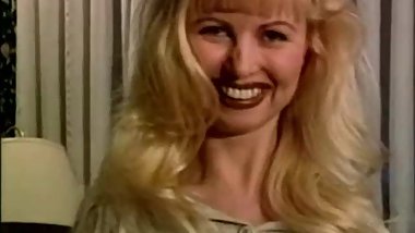 Vintage cumswallowing session for busty bimbo