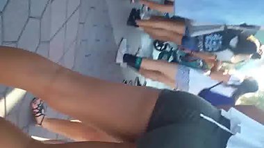 green short short