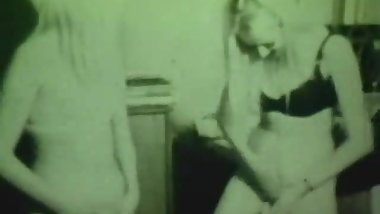 Two Sexy Girlfriends Share a Cock (1960s Vintage)