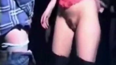 Retro Gang Bang in an adult theatre