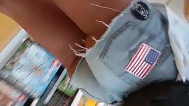 ass cheeks putting on show