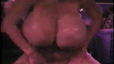 Huge Boob Blonde strips