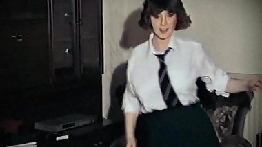 WHOLE LOTTA ROSIE - vintage big tits schoolgirl strip dance