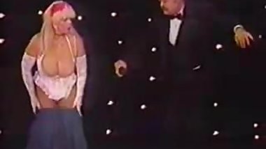 Candy Samples dancing on stage