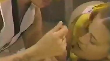 2 blonde cheerleaders fuck lucky guy