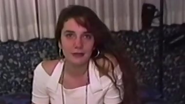 Retro first timer pussyfucked by an oldman