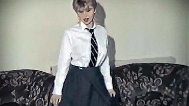 MYSTIFY - vintage British schoolgirl uniform strip dance