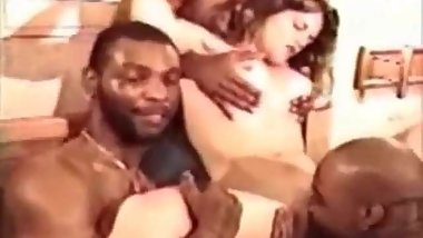 Gangbang Archive Vintage interracial hotel gangbang party