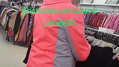 White Granny Upskirt