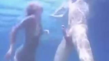A wet dream - underwater anal.