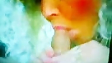 Blonde Western Woman sucking and fucking a Small Three Inch Asian Paki Dick