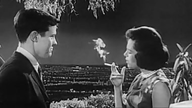 Vintage ad cigarette girl smokes